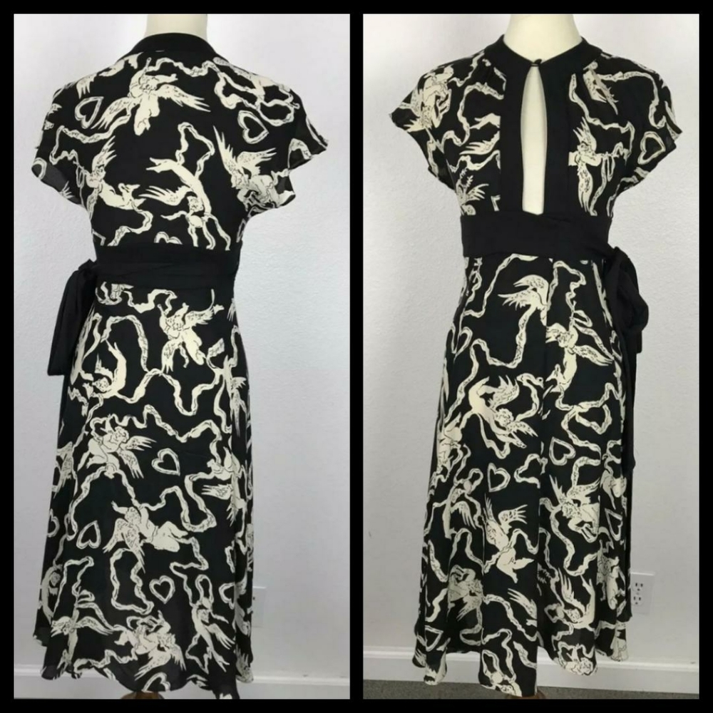 Cherub print DVF dress